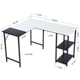 thumbnail image 4 of Escritorio de Computadora Escritorio L Negro FurnitureR moderno, 4 of 6
