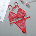 thumbnail image 3 of Lefu Womens Mesh Sheer Bra Set Ultra-thin Lingerie G-String Thong Underwear Nightwear, 3 of 9