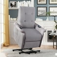 thumbnail image 2 of Resenkos Electric Power Lift Chairs Recliner with Heat and Massage, Power Lift Chair for Elderly with Adjustable Massage Function, Light Gray, 2 of 11