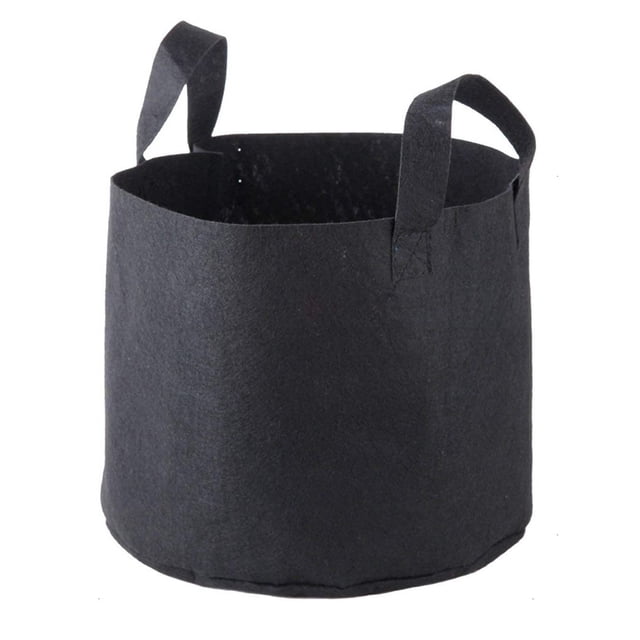 Inteprter 5X Tela hidropónica Root Pots Fabric Smart Pot Grow Bags Plant Pouch Bag Jardín y Patio