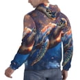 thumbnail image 6 of Uemuo Night Sky Turtle Pattern Men's Hoodie - Casual Pullover Hoodie with Kangaroo Pocket, Stylish Hooded Sweatshirt for Everyday Wear-3X-Large, 6 of 7