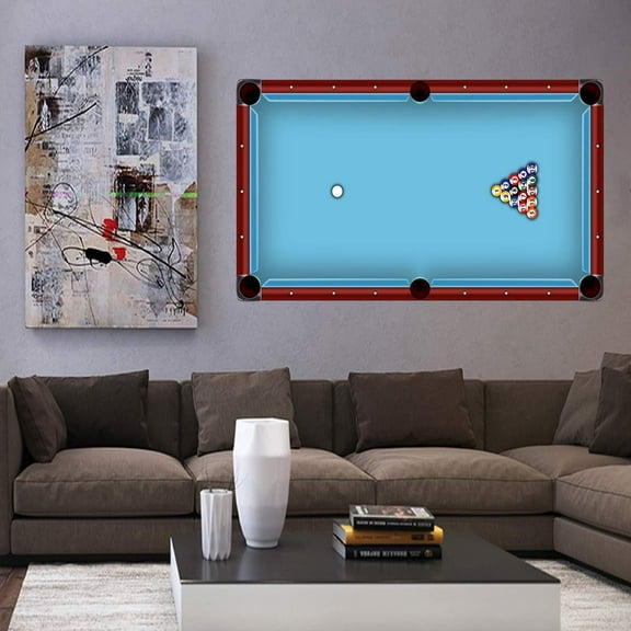 VWAQ Billiards Wall Decal Pool Table Vinyl Sticker Decoration - HOL4