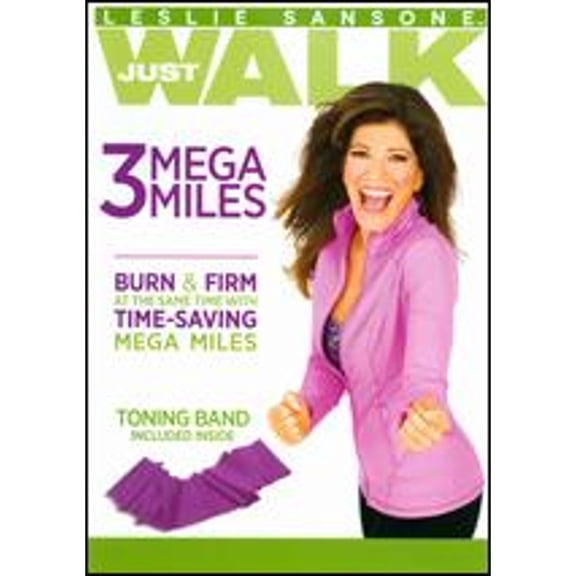 Pre-Owned Leslie Sansone: Just Walk - 3 Mega Miles [With Band] (DVD 0013132578491)