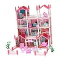 thumbnail image 3 of Casa de muñecas, juego de casa de muñecas, juguetes educativos, montaje DIY, con figura de muñecas con 14 habitaciones, 3 of 9