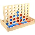 thumbnail image 1 of 4 Wins Board Game Four in One Row Wooden Strategy Games, 1 of 3