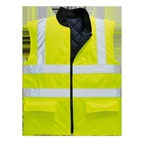 Portwest US469 Hi-Vis Reversible Bodywarmer Vest Yellow, Small