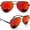 Red, variant on XL XXL Aviator Sunglasses for Men Big Head Oversized Polarized - Red