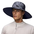 thumbnail image 4 of jiaxiM UPF50+ Mens Sun Hat Wide Brim Fishing Hat Foldable Large Brim UV Protection Sun Hat for Men Women Beach Gardening, 4 of 6