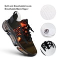 thumbnail image 4 of Volcanic Eruption Glowing Walking Shoes for Men Woman Lightweight Tennis Fashion Elastic Sports Shoes Cushion Basketball Shoes, 4 of 7