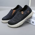 thumbnail image 3 of Orthopedic Walking Shoes fo Women Wide Toe Box Breathable Knit Mesh Comfortable Soft Sole Arch Support Workout Gym Shoes Black Size 8, 3 of 7