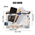 thumbnail image 3 of 2 Pack Flip Folders with Clear PVC Window Binder Pouches 3-Ring Binder Organizer for Office & Home Hand-drawn Shell Pattern, 3 of 6