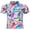 Geometric Print, variant on Men Golf Polo Shirts Short Sleeve Button Down Gradient Tropical 3D Print Dry Fit Moisture Wicking Athletic Performance Shirt