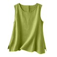 thumbnail image 3 of Linen Tank Tops For Women Plus Size Linen Tops Cute Linen Tops For Women Natural Fiber Clothing For Women Tops To Wear With Wide Leg Pants For Women Summer Sleeveless Tops For Women, 3 of 9