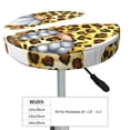 thumbnail image 4 of Balery Leopard Gnomes Fundas de asiento para taburete de bar redondo de tela de terciopelo ajustables que protegen de arañazos y manchas para sillas de 14 a 17 pulgadas.-14 inch, 4 of 7