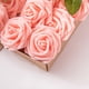 thumbnail image 4 of Bearachild Flor artificial Simulación Espuma Rosa Ramos de boda Centros de Fiesta de bienvenida al bebé Guirnalda Decoración Artesanía Amarillo Bearachild HA084078-03, 4 of 6