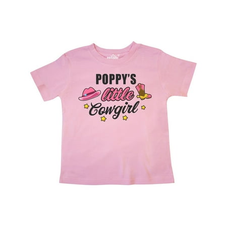 

Inktastic Poppys Little Cowgirl with Cowgirl Hat and Boots Gift Toddler Toddler Girl T-Shirt