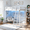 Full+White, variant on Ktaxon Wood Loft Bed Frame with LED Light, Twin Size Loft Bed with Flat Rungs & USB Charging Station, White