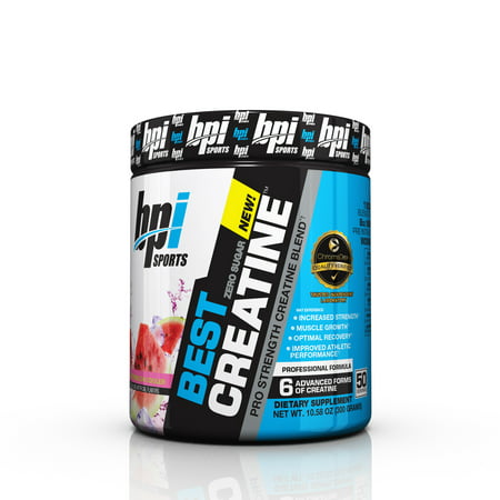 BPI Sports Best Creatine Powder, Watermelon Cooler, 50 (Best Creatine For Women Without Bloating)