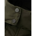 thumbnail image 5 of KVE Men's Hooded Winter Coat Warm Puffer Jacket Thicken Quilted Jacket Army Green Medium, 5 of 9
