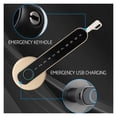 thumbnail image 4 of Door Lock, Tuya Biometric Fingerprint Smart Door Lock Password Electronic Digital Lock Keyless Entry Door Knobs Lock For Bedroom Home ,Easy to Install, 4 of 7