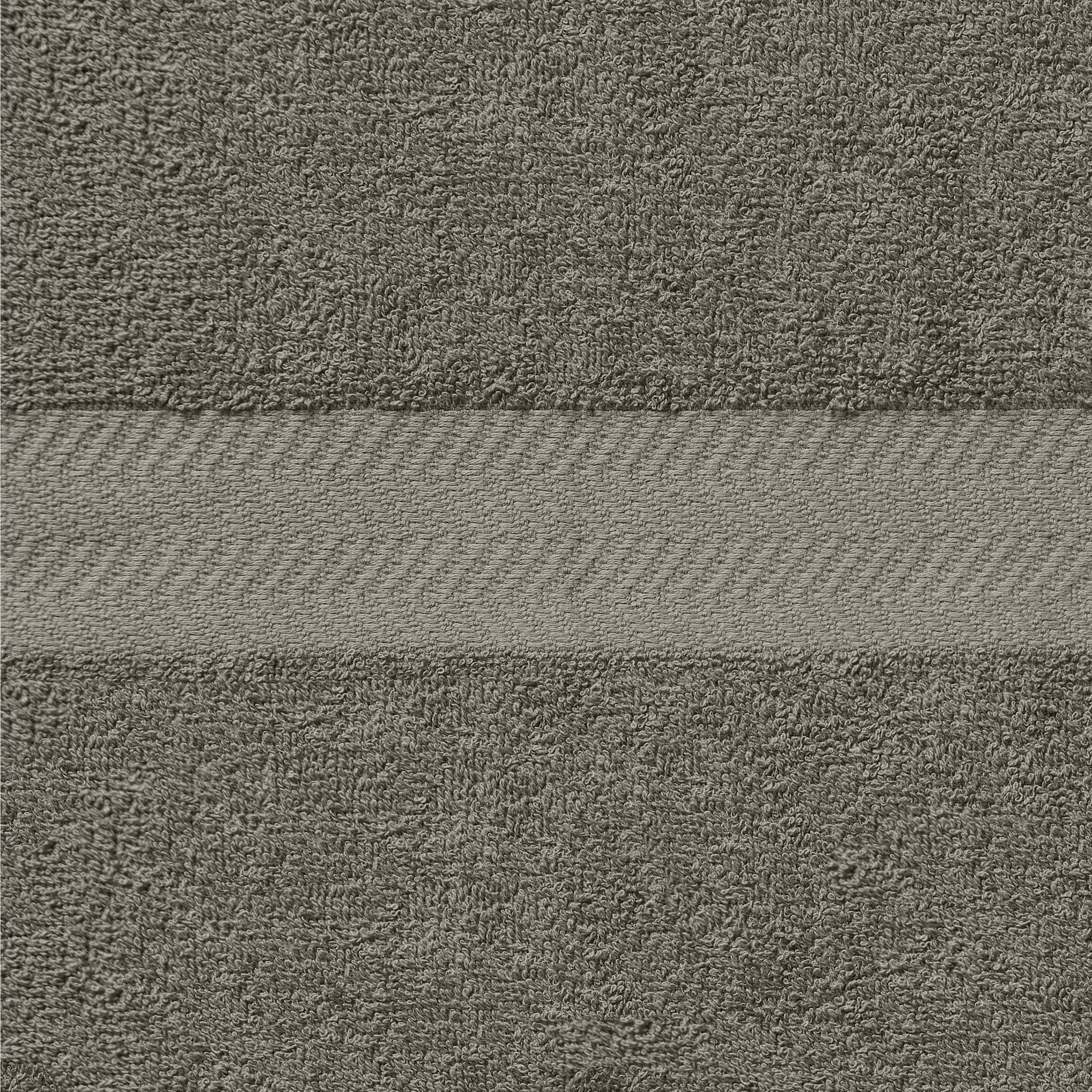Eco-Friendly Cotton 8-Piece Hand Towel Set, Charcoal by Blue Nile Mills