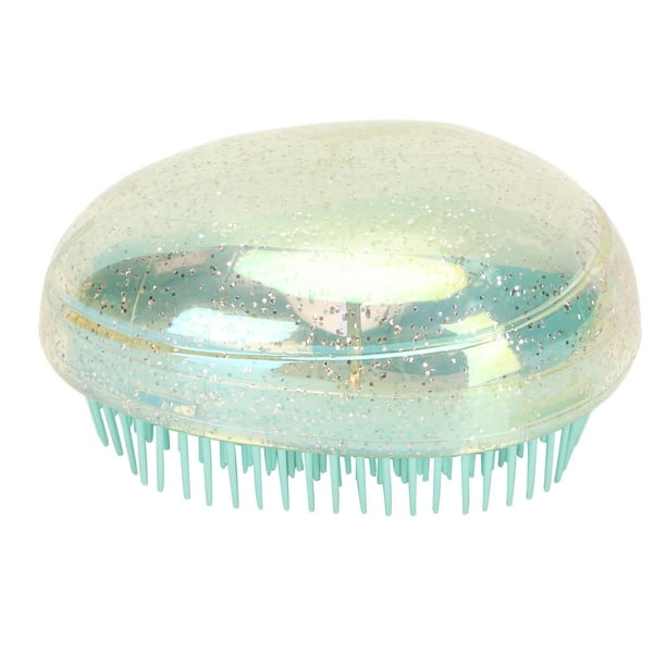 Cepillo de pelo con forma de huevo, para uso en seco y húmedo, portátil, para masaje del cuero cabelludo, desenredante, para salón en casa.