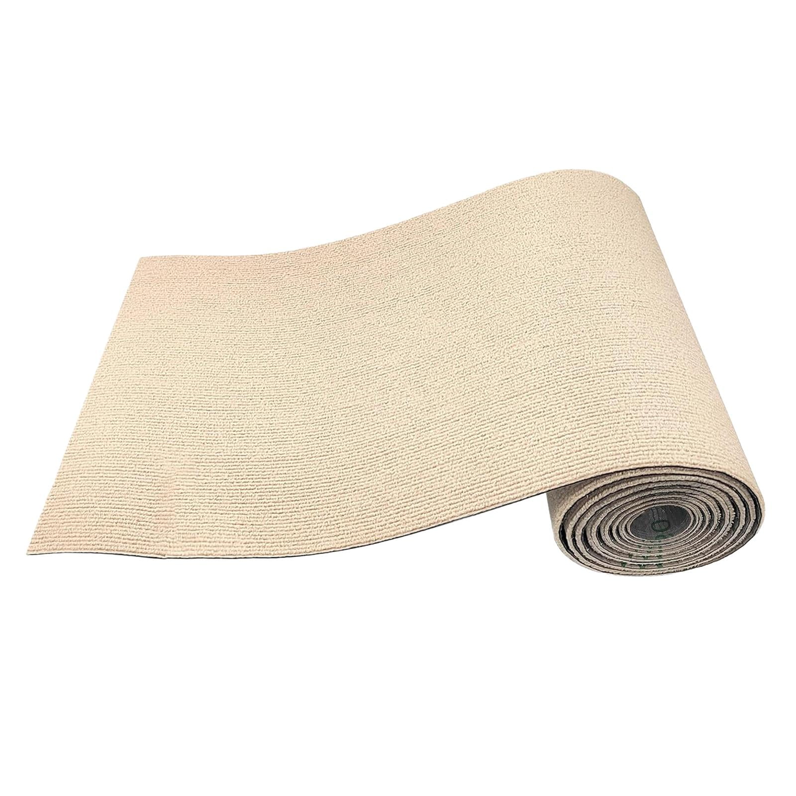 EHJRE Cuttable Scratching Mat for Cats, Self- Replacement Mat, 40 X 200 Cm, Cover for Scratching Post Shelves, Cat Carpet for Cat Scratching Post Khaki