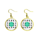 thumbnail image 1 of Football soccer Sports siluetas Ear Dangle Golden Drop Earring Jewelry Mujer Unbranded M, 1 of 3