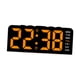 thumbnail image 2 of Reloj despertador digital LED multifuncional rectangular con luz ambiental Naranja, 2 of 9