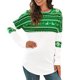 thumbnail image 1 of Gibobby Sudaderas Navideñas para Mujeres Sudadera casual de manga larga con estampado de bloques de color navideño para mujer(Verde,CH), 1 of 3