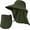 Army Green, variant on UPF 50+ Safari Hat with Detachable Face Cover & Neck Flap - Wide Brim Sun Hat for Men and Women