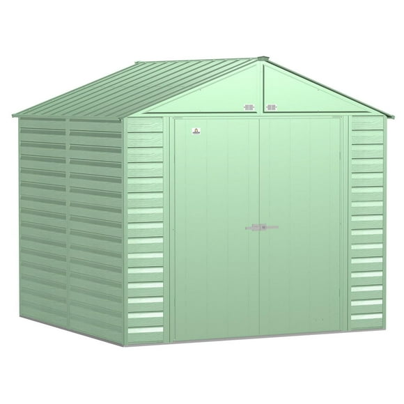 Arrow Select Steel Storage Shed Steel Storage Shed, 10x12, Charcoal