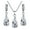 White, variant on HUANLEDASH Silver Drop Jewelry Set for Women Cubic Zircon Teardrop Dangle Earrings And Necklace Set for Wedding Bridal Accessories