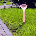 thumbnail image 4 of Shisuyan Solar Simulation Flower Lamp Pink Plastic 2Pack For Gardeners Front Yard Decor, 4 of 8