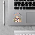 thumbnail image 2 of British Shorthair Celebrates Spring and Happy Easter Cutout Transfer Sticker Cat Lover Kitten Owner Gifts Transparent Decal Art Decor - 02001, 2 of 5