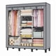 thumbnail image 1 of Armario de tela y lona para dormitorio, organizador de ropa con barra para colgar, unidad de almacenamiento, 1 of 5