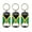 Jamaica Multicolor, variant on Beer Bottle Opener Keychain - Set of 3 Cans
