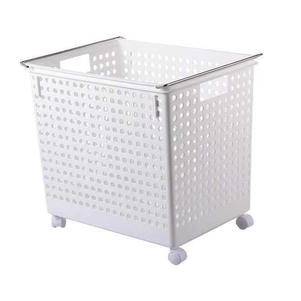 Cesta de juguetes portátil, soporte para contenedores de almacenamiento de artículos diversos con ruedas, cestas de almacenamiento de gran capacidad Macarena Contenedor de cesta de almacenamiento