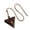 A, variant on Stylish Leather Neck Pouches Pendant Necklace for Earbuds and Change Convenient and Fashion Accessory for Daily Use