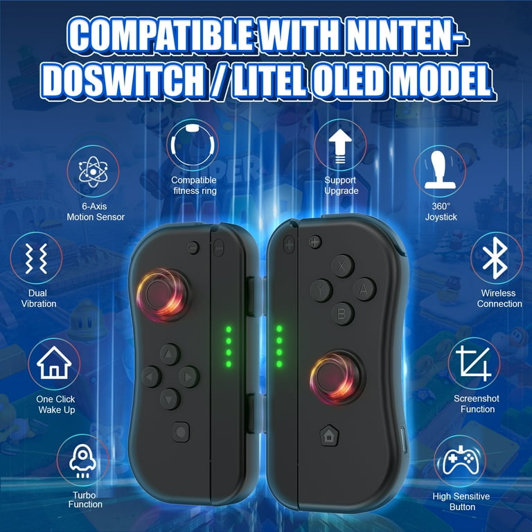 Bonacell Wireless Controller (L/R) for Nintendo Switch, w