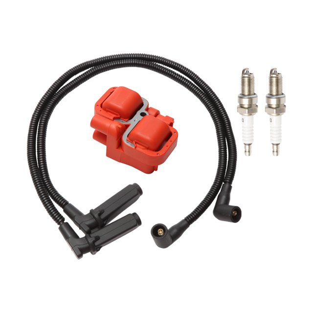 Bobina de encendido Unique Bargains No.4012888 Bobina de encendido Bujías Cable de bujías Kit de bobina de alta tensión para Polaris para Ranger 800 11-17