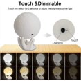 thumbnail image 4 of Lámpara de luna Luz de luna Luz nocturna para niños Regalo para mujeres Carga USB y control táctil Brillo Impreso en 3D Lámpara lunar blanca cálida y fría (lámpara de luna de 3,5 pulgadas con soporte) Adepaton XMWJ123-1, 4 of 7