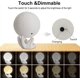 thumbnail image 4 of Lámpara de luna Luz de luna Luz nocturna para niños Regalo para mujeres Carga USB y control táctil Brillo Impreso en 3D Lámpara lunar blanca cálida y fría (lámpara de luna de 3,5 pulgadas con soporte) Adepaton  XMWJ123-1, 4 of 7