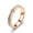 4MM Rose Gold Single Row, variant on Small Square Diamond Full Diamond Starry Ring