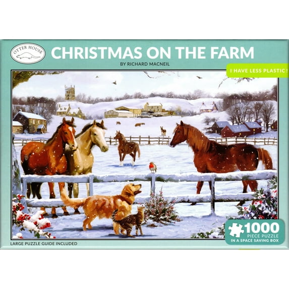 Otter House 1000 Piece Puzzle - Christmas on the Farm