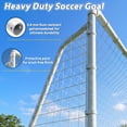 thumbnail image 6 of Mersco 8x6 FT Soccer Goal for Backyard, Heavy-Duty Metal Soccer Net, with Shooting Ring, Stakes & Cones, Soccer Training Equipment Set, Soccer Goal for Kids and Adults, 6 of 11