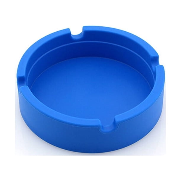 Advancent Cenicero de silicona resistente a la temperatura, soporte portátil para cenizas, almohadilla reutilizable para el hogar y el coche, Almacenamiento y organización del hogar Azul