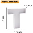 thumbnail image 2 of 8" Fillable Cardboard Letter Shaped Box Birthday Party Sweets Candy Serving Tray Treat (T), 2 of 5