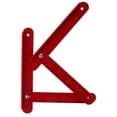 thumbnail image 6 of HEALEEP 1 Pair Red Ladder Hinge for Attic Ladder Stabilization Function Quick Release Foldable 11.8X1.2X0.4in, 6 of 8