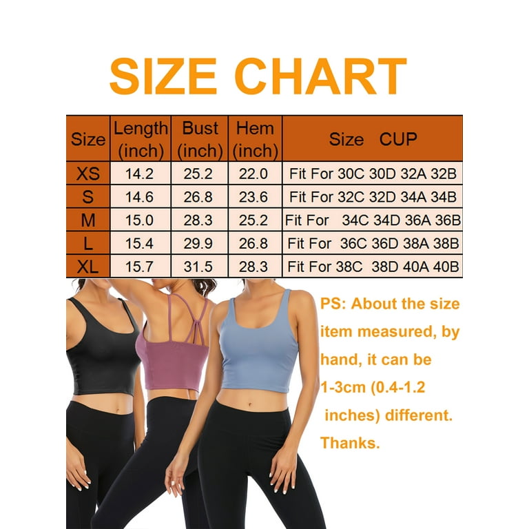 FOCUSSEXY Women Tank Vest Crop Top Padded Sports Bra Sleeveless Cami Shirts  Fitness Workout Running Shirts Yoga Tank Top with Built in Bra for Sports